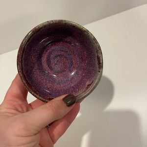 Signed small pottery bowl